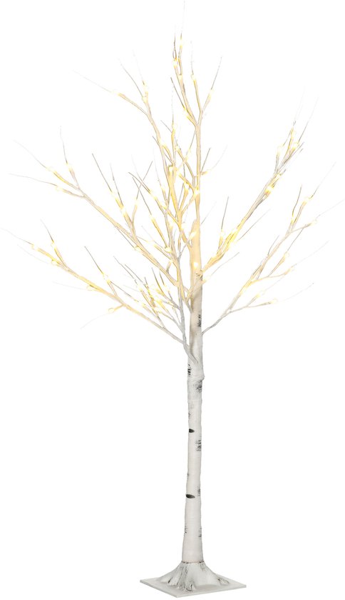 LED lichtboom - 17 × 17 × 120 cm - warmwit / wit - voor binnen en buiten