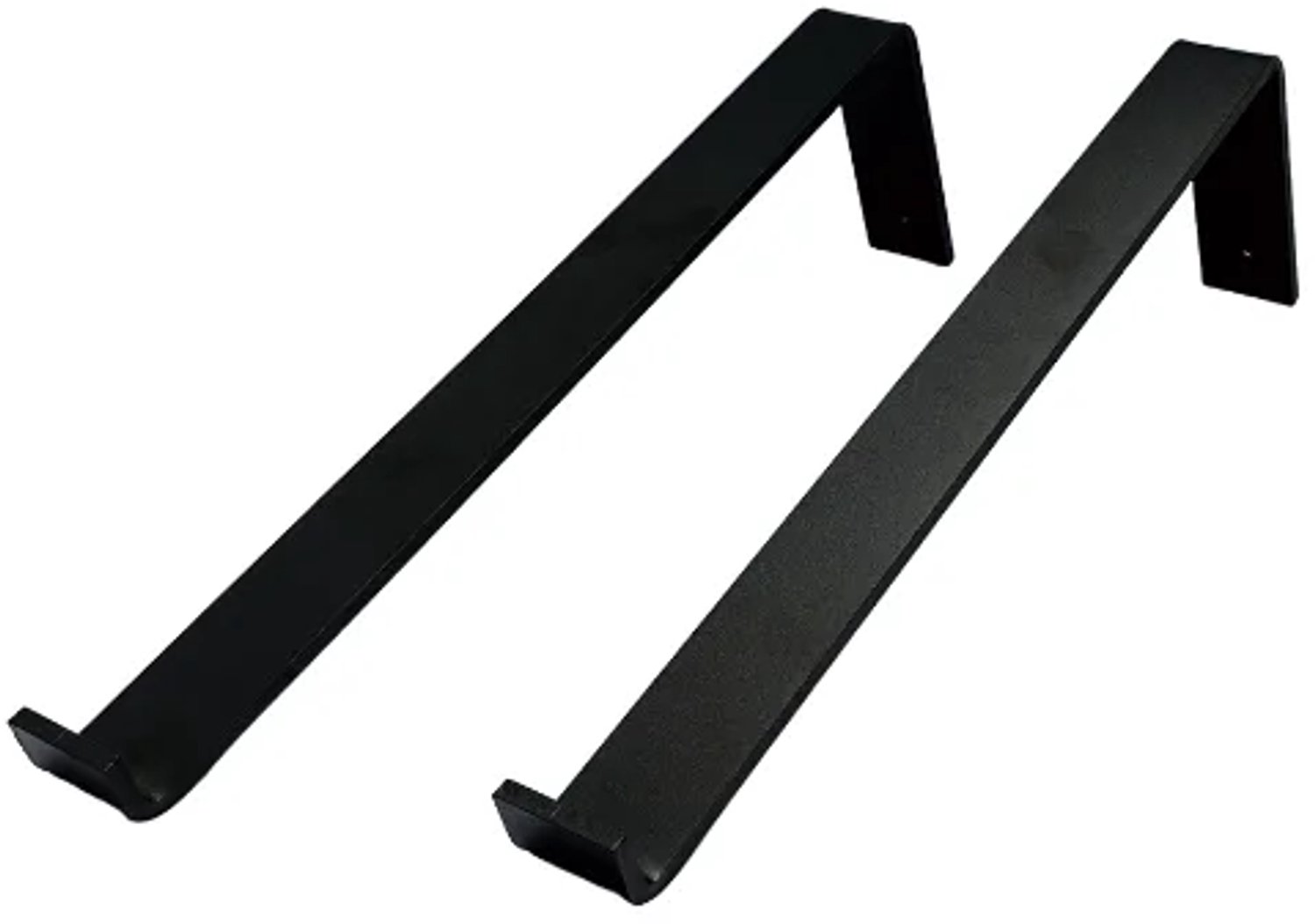 Wovar Plankdrager Zwart Industrieel Staand 15 x 40 cm | Set 2 Stuks