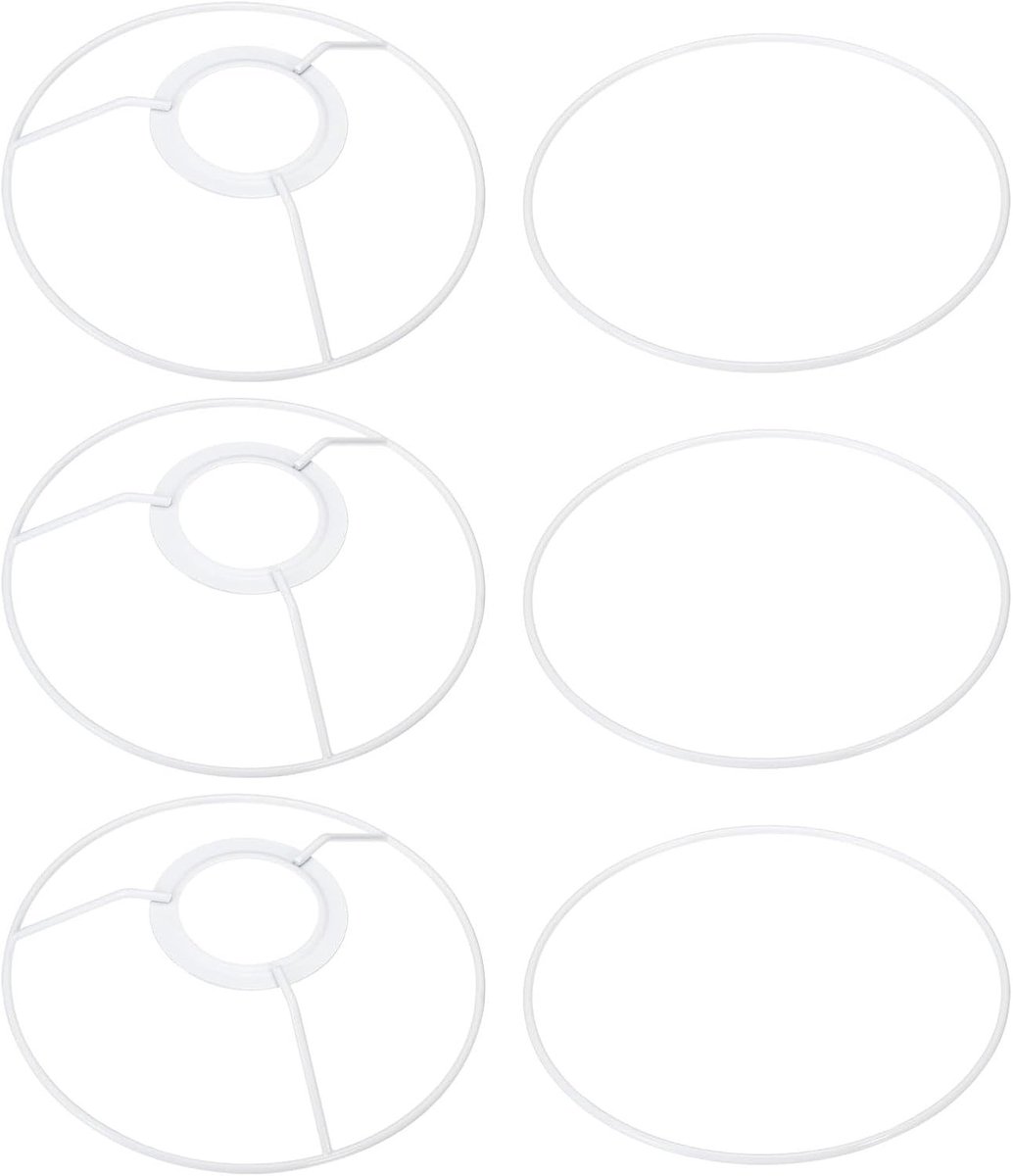 Lampenkap - Wit - 15,24 cm - IJzeren Ringframe voor DIY Lampenkappen - Voor Diverse Lampstijlen