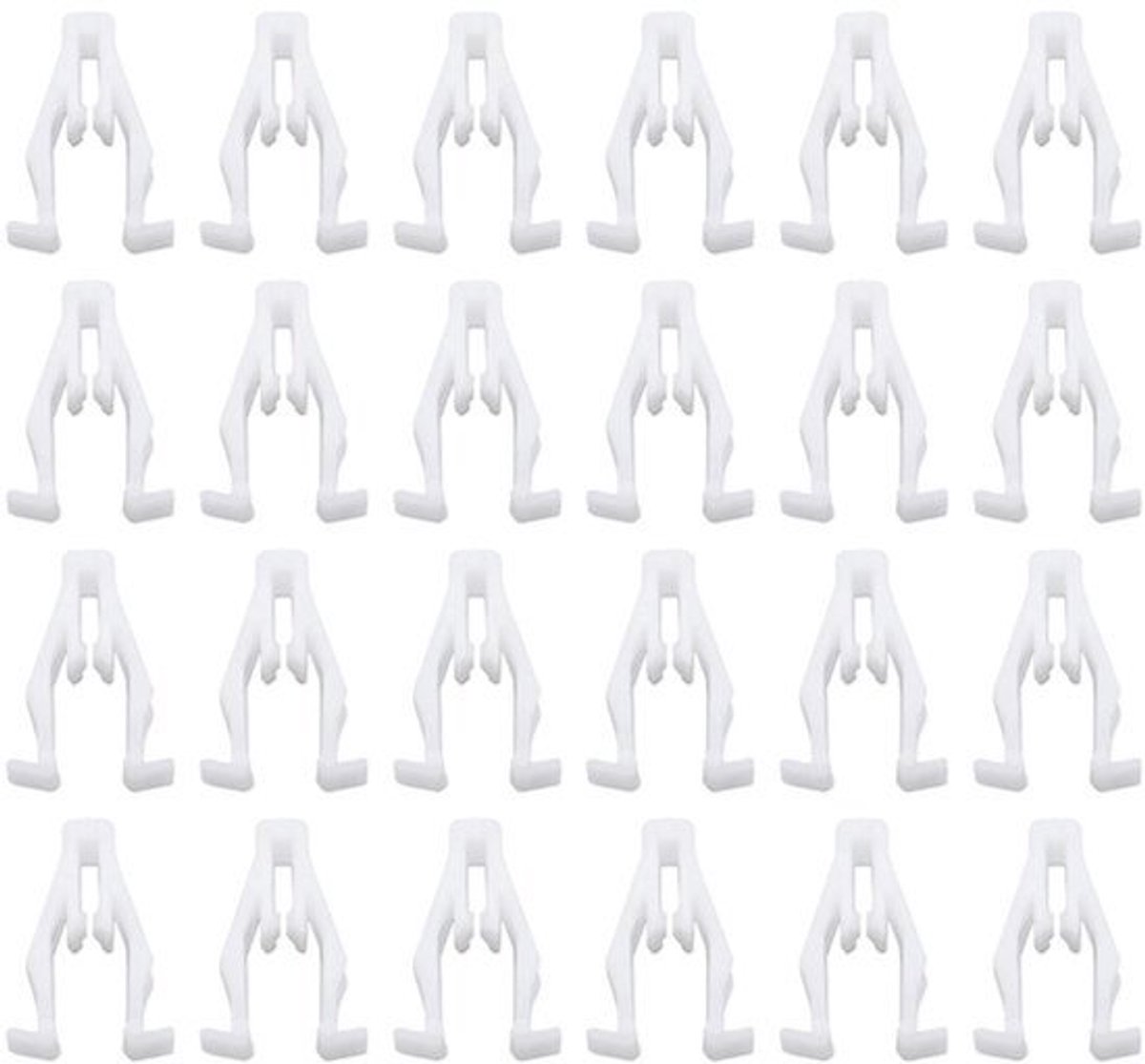 Allecto - Auto Middenconsole Clips - 50 Stuks - Wit - Dashboard