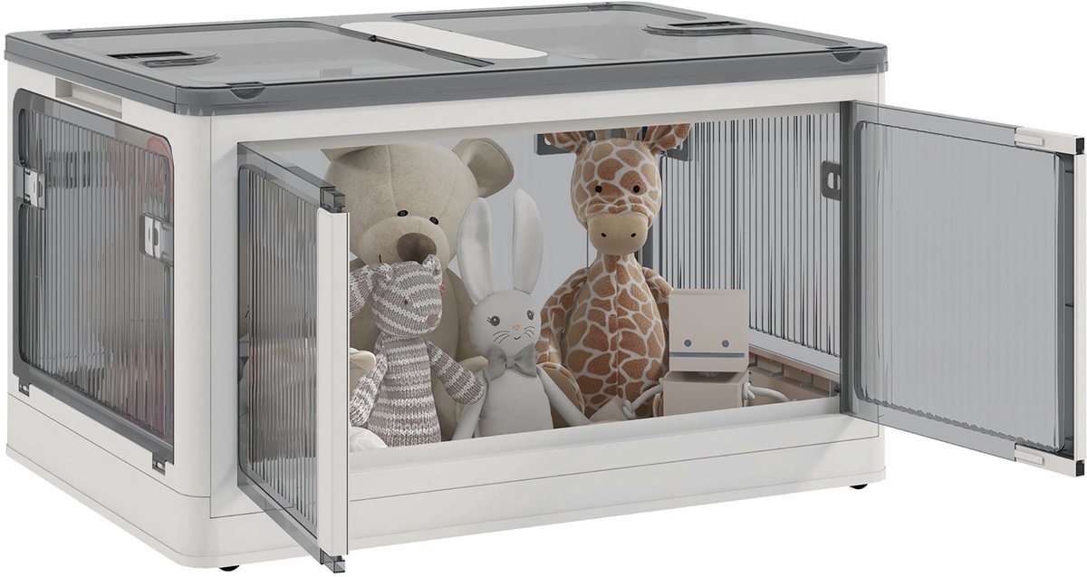 HOMCOM-Opbergkist-PP-67x47x38cm-Wit