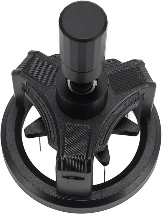 Koffiemixer van Aluminium en RVS met Scheidingsnaald voor Perfecte Koffiecreaties (53mm) — afbeelding 2