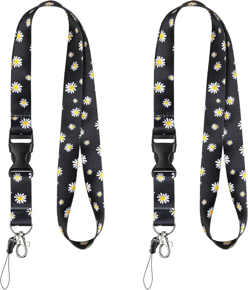Schattige Lanyards voor ID Kaarten en Sleutels, Snelle Ontgrendeling en Verstelbare Draagriem met Metalen Clip, Perfect voor Vrouwen en Dagelijks Gebruik