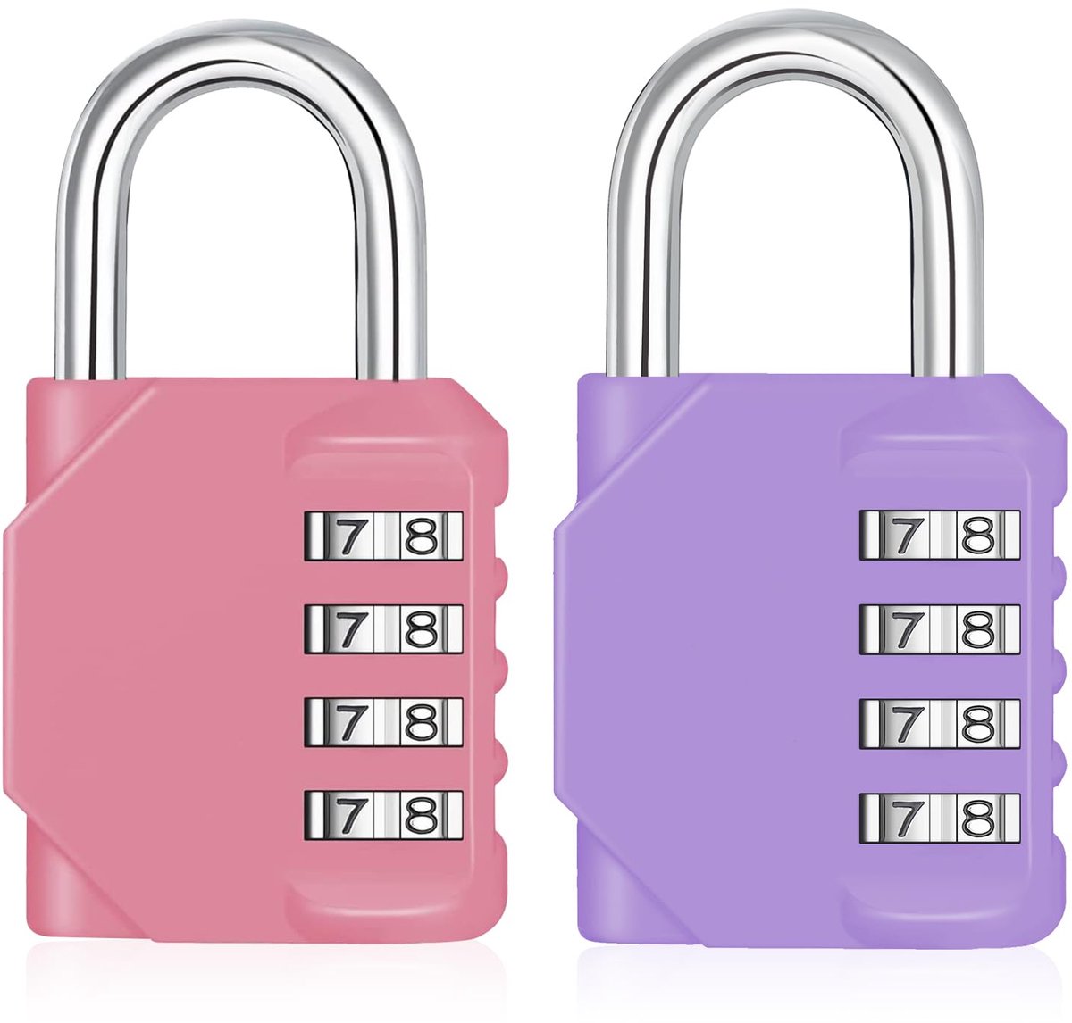 Cijferslot - 4-cijferig Hangslot met Code, Resetbaar - Voor Schoolkluisje, Gereedschapskist, Hek, Poort, Schuur