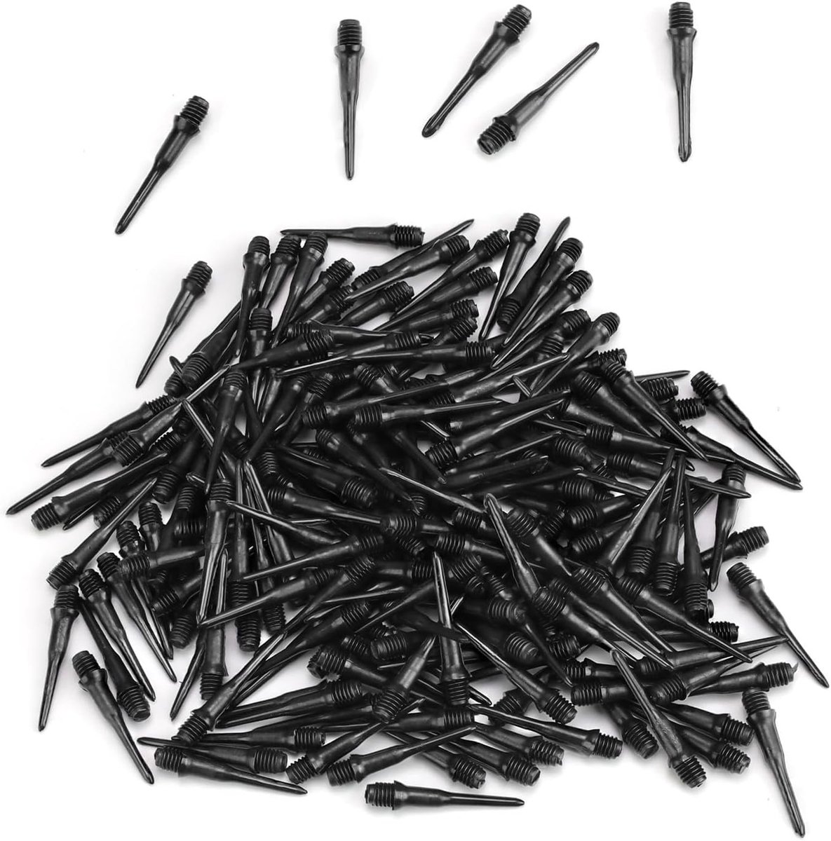 200 Stuks Dart Flights - Zachte Dart Tips met 2BA Draad, Ideaal voor Competitie en Vermaak, Duurzaam en Interchangeable