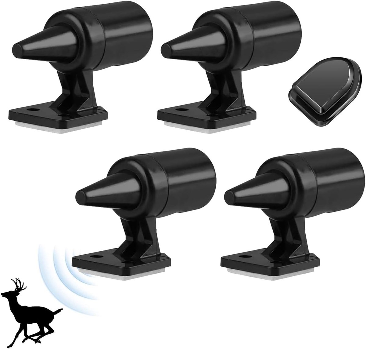 Set van 6 Ultrasone Waarschuwingsfluitjes voor Auto's en Motoren, Bescherming tegen Herten, Dierenveiligheid, Verkeersveiligheid