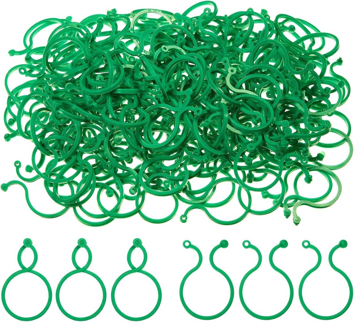 150 Stuks Tuinplant Klemmen, Herbruikbare Clips voor Klimplanten en Tuinplanten, Ideaal voor Ondersteuning en Fixatie