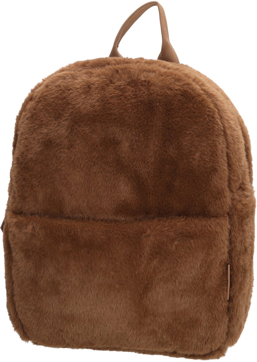 Beagles Barakaldo Rugzak - Bontlook - Ritssluiting - Flessenhouders - Dames Rugtas - Trendy Rugzak - Daypack - Mokka