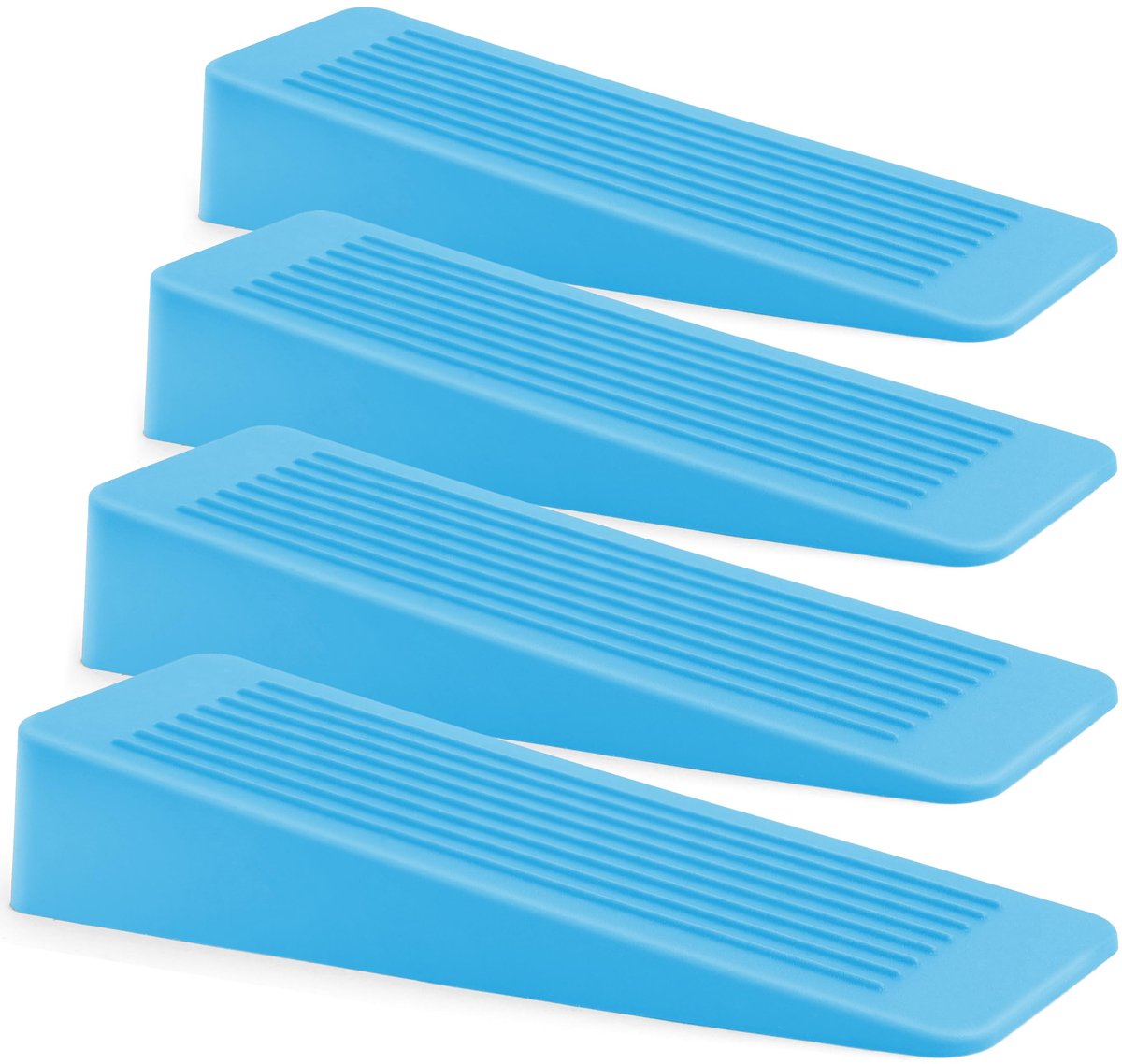 Rubberen deurstopper 4 stuks, deurstoppers voor vloer, deurstopper binnen, deurwig, antislip rubberen deurstopper - ShopVlot