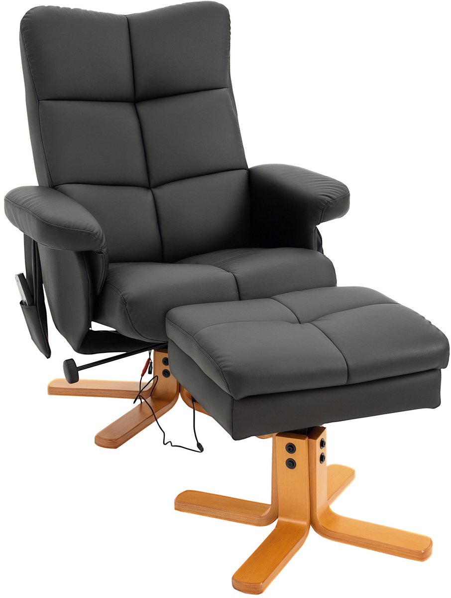HOMCOM Massagestoel met ligfunctie 700-111V02