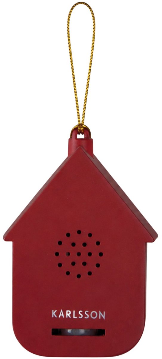 Karlsson Sound box Modern Cuckoo Mini - Rood - 3x5.4x7.2cm - Scandinavisch - Polystyreen