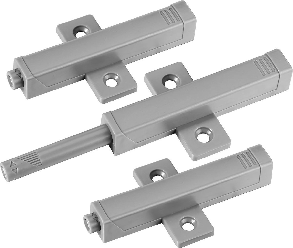 Duurzame Push-to-Open Deuropener Set van 3, Magnetische Deursluiter voor Keukenkast en Kledingkast, 45N Drukmechanisme voor Gemakkelijk Openen en Sluiten