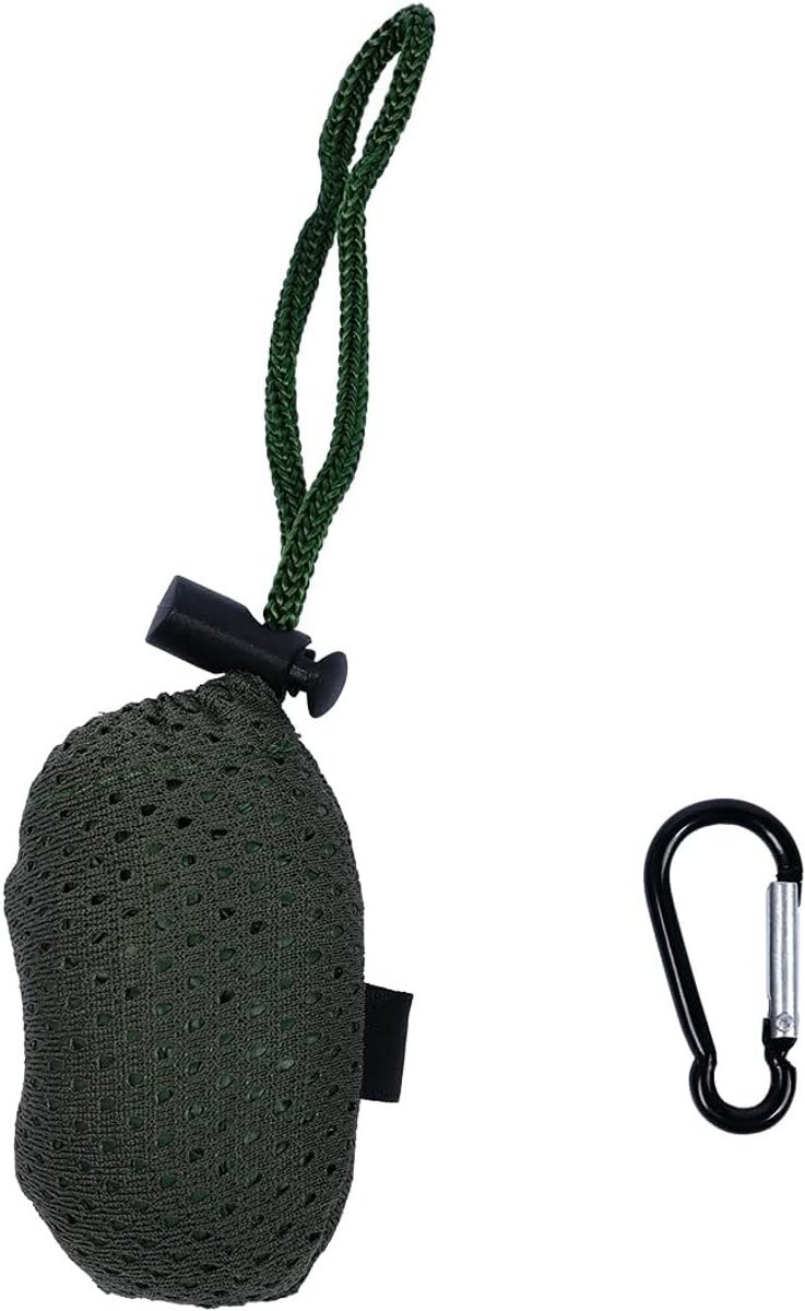 Grote Vouwbare Boodschappentas - Compacte en lichtgewicht herbruikbare tas met haken, ideaal voor supermarkt, outdoor gebruik en boodschappen, uitgevouwen maat 49x24.5cm