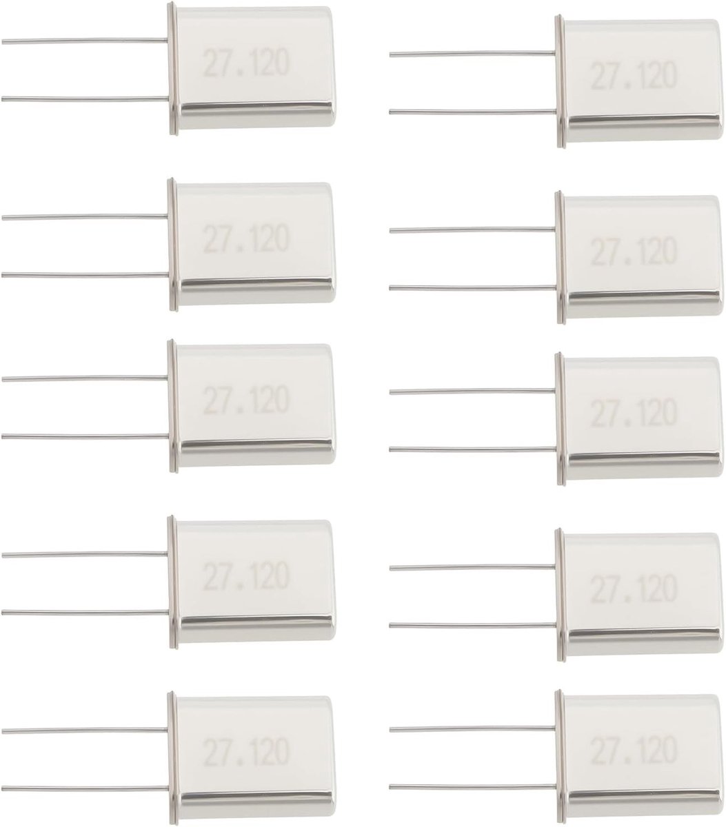 10 Stuks Quartz Crystal Oscillator 27.120MHz HC-49/U voor Afstandsbedieningen en RF Modules