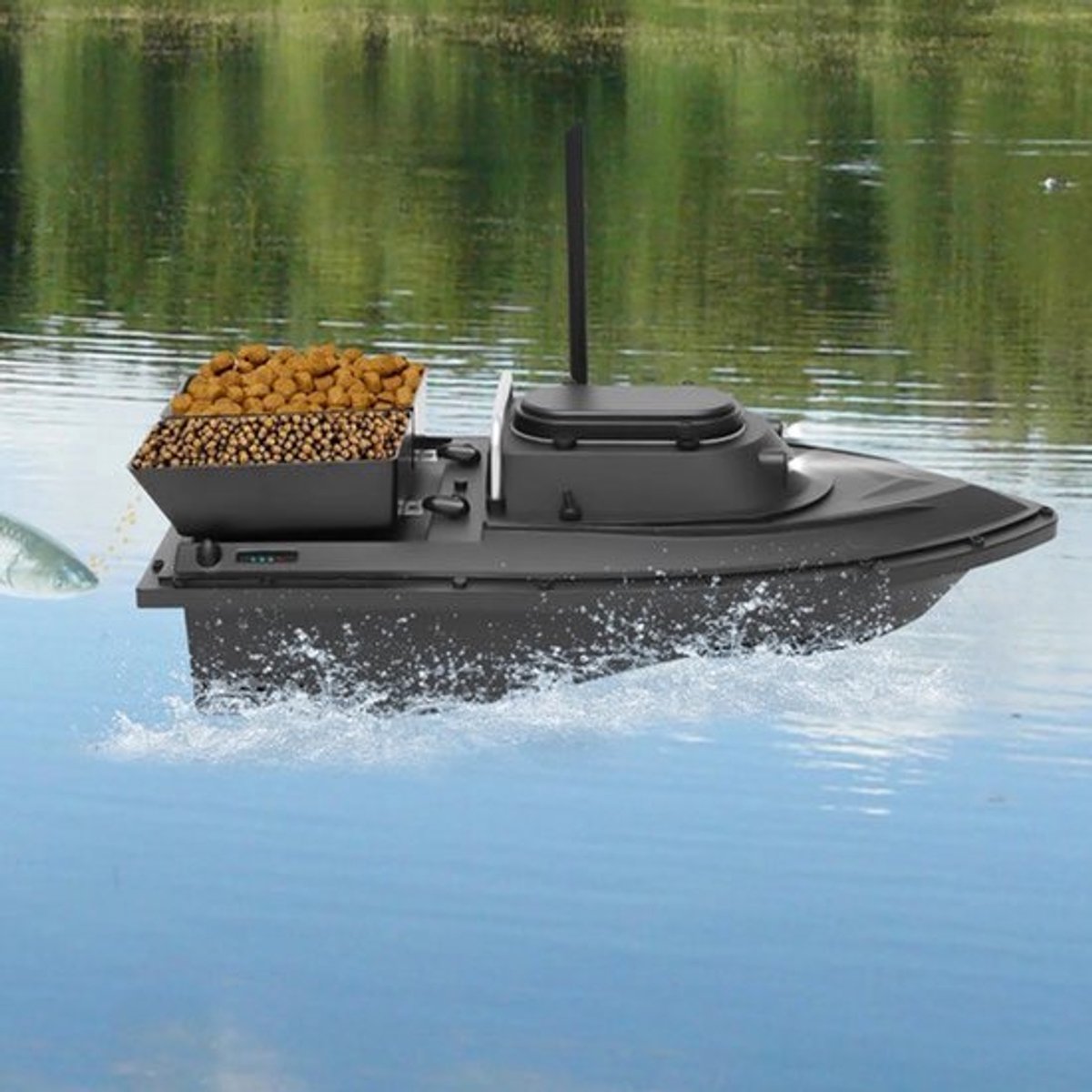Visvoerboot 5200mAh - 2.4GHz Bereik 400-500m - 90min Uithoudingsvermogen - ABS En RVS - Afstandsbediening Visvoerboot