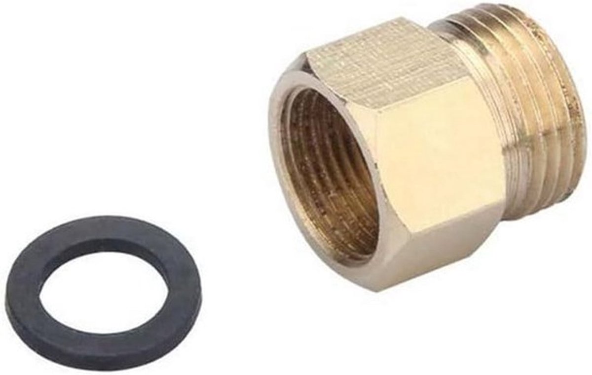 Messing Adapter voor Badkamer, Doucheslang Fitting Converter, Europa naar VS Adapter met Watervoorziening - Universele Slang Connector