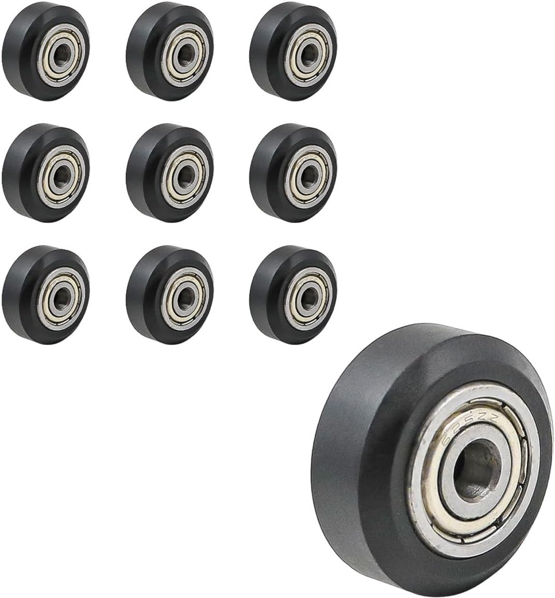 10 Stuks 3D Printer V Slot Wielen Plastic Pulley Lineaire Lager Geschikt voor CR-7, CR-8, CR-10 en Ender 3, Hoogwaardige Precisie en Duurzaamheid