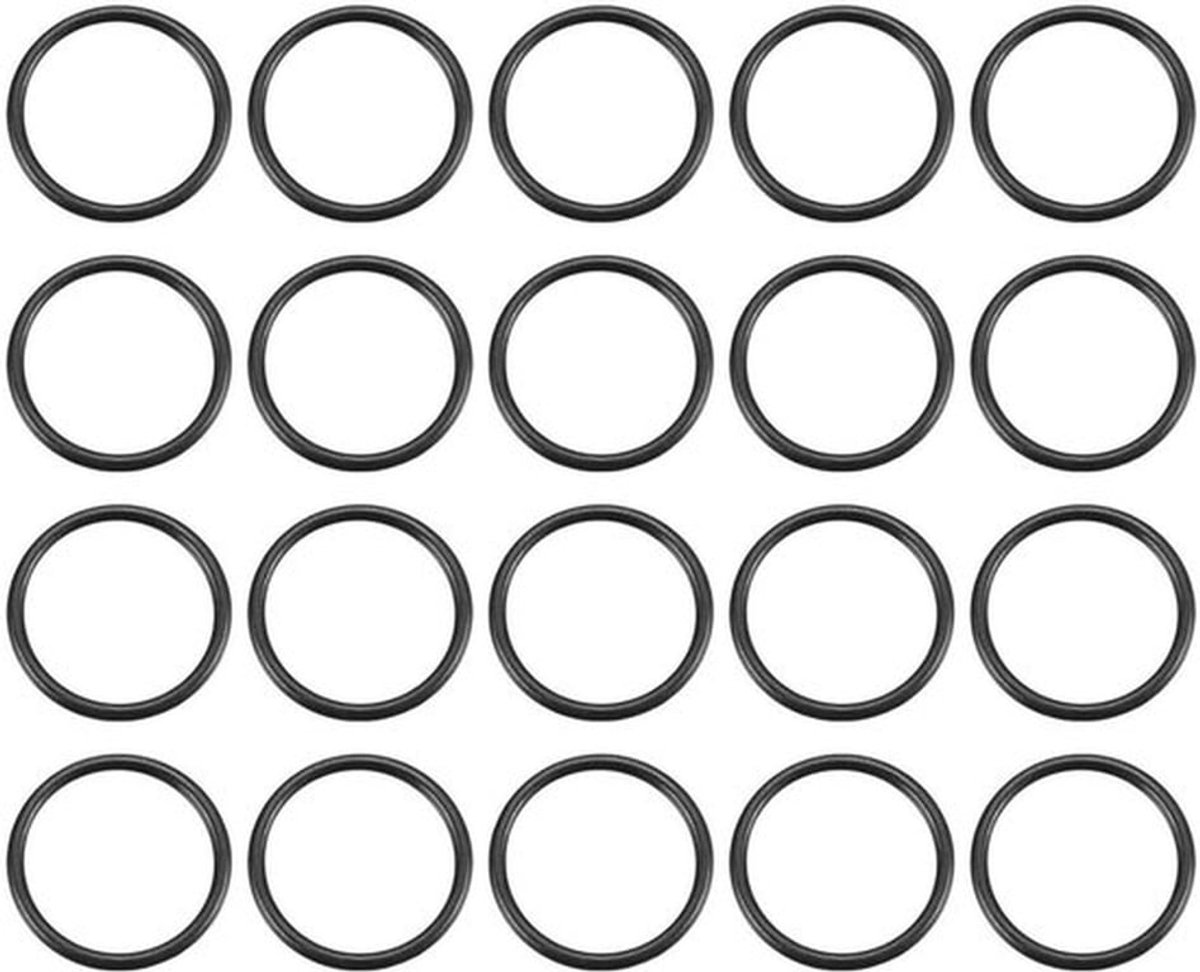 Nitrilrubber O-Ringen 18mm Buitendiameter 15mm Binnendiameter 1.5mm Breedte - Metrische Afdichtingsring - Rubberen Ringen - Afstandhouders - Kraan - Loodgieterswerk - Auto Reparatie
