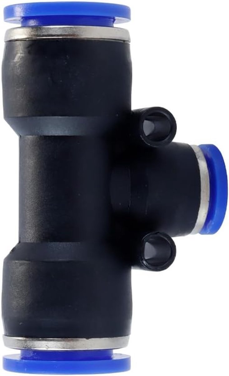 Vijfdelige plastic reducer met draaibare sproeier van 20 cm, geschikt voor binnen- en buitentoepassingen, met diverse diameters van 8mm tot 12mm