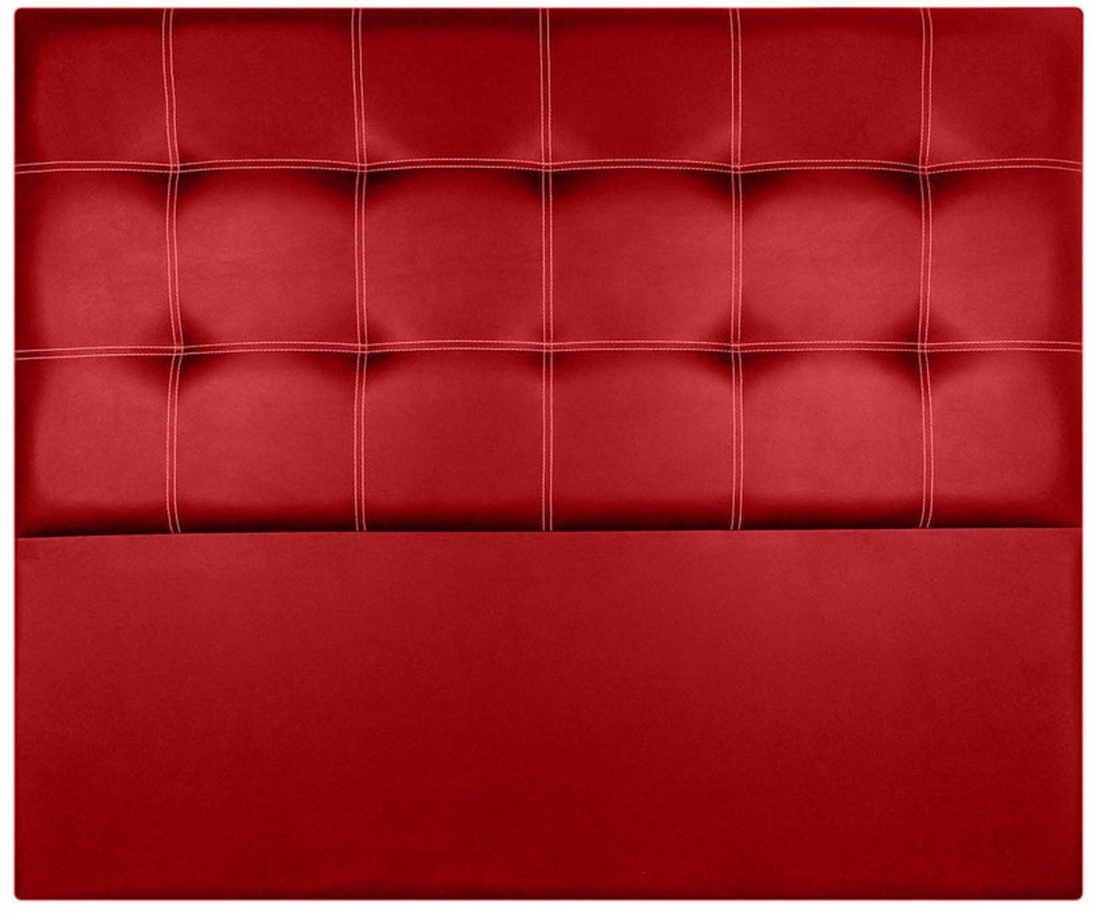 IRIS HOOFDBORD KUNSTLEER ROOD 115