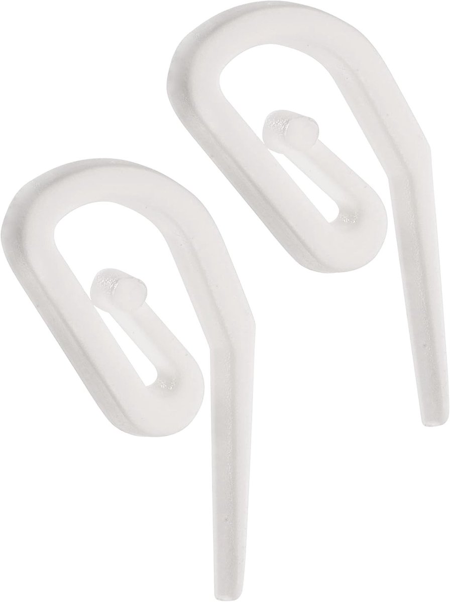 Plastic Gordijnhaken - Wit - 3,2 x 1,2 cm - Duurzame Haken voor Potloodplooi - Voor Diverse Gordijnen