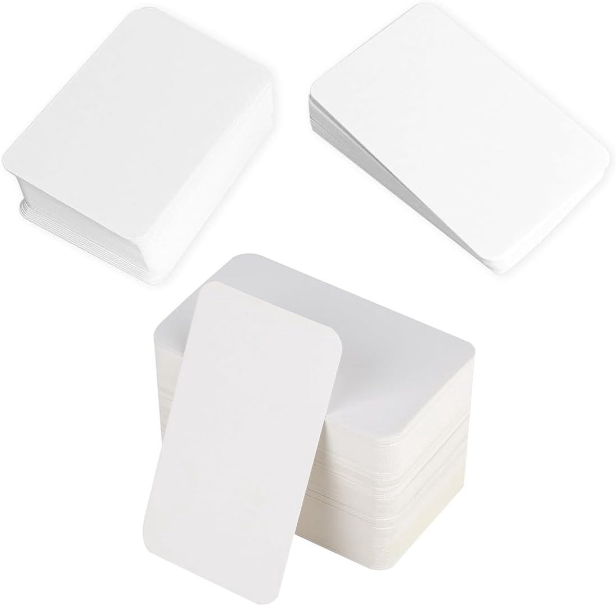 Lege kaarten voor zelfontwerp, H200 flashcards, witte kraft papier, speelkaarten, DIY labels en vocabulaire leren voor school en kantoor