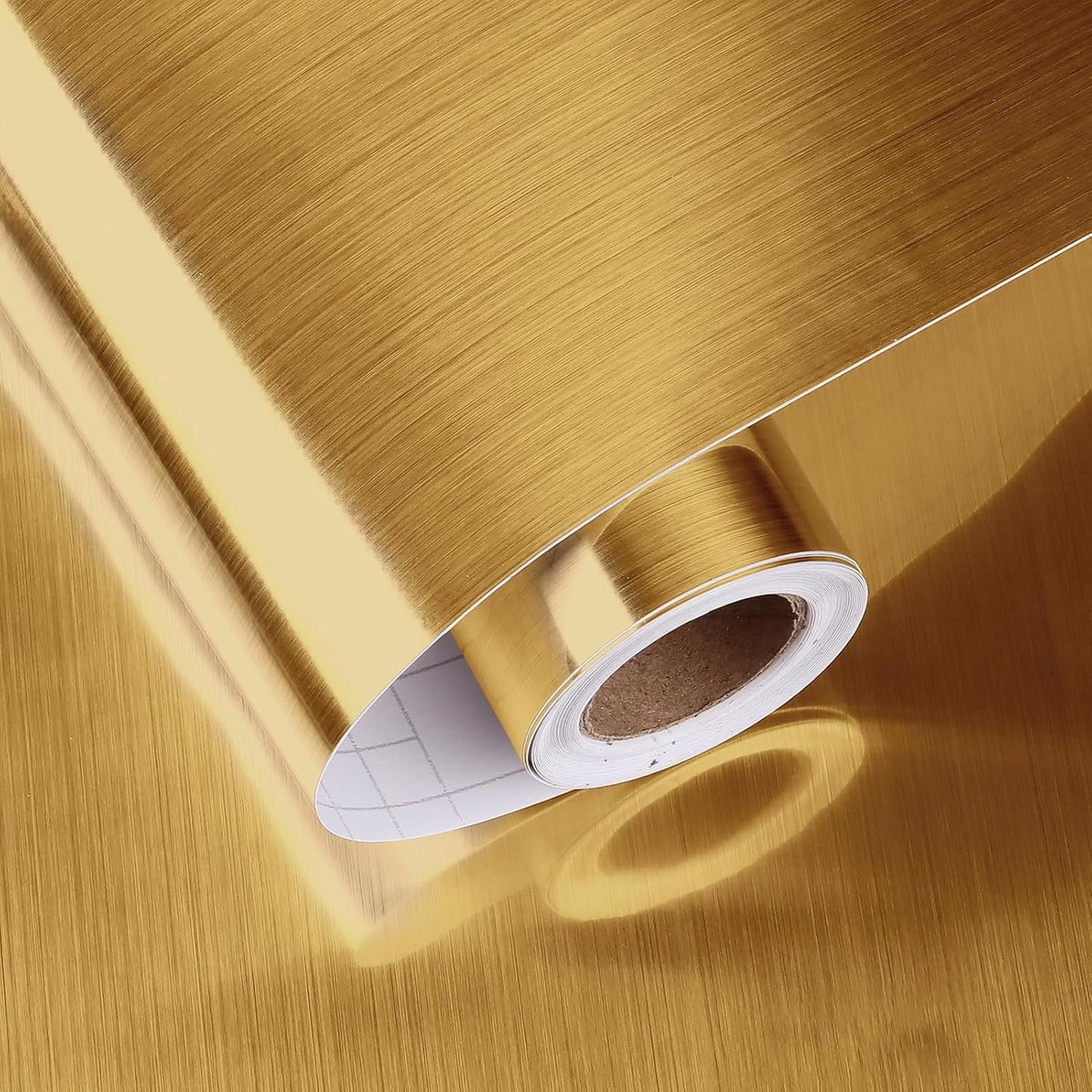 Gouden Zelfklevende Behangrol 60 x 300 cm voor Keuken en Meubels - Metallic Vinyl voor Werkbladen en Koelkasten, Perfect voor Interieurdecoratie