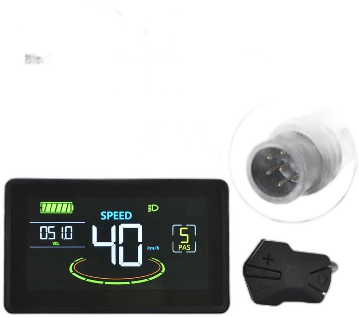 Currero Fatbike Scherm - LCD Display - Schermpje - E-Bike Accessoires - Elektrische Fiets - Dashboard - Snelheidsmeter - Kinderen & Volwassenen