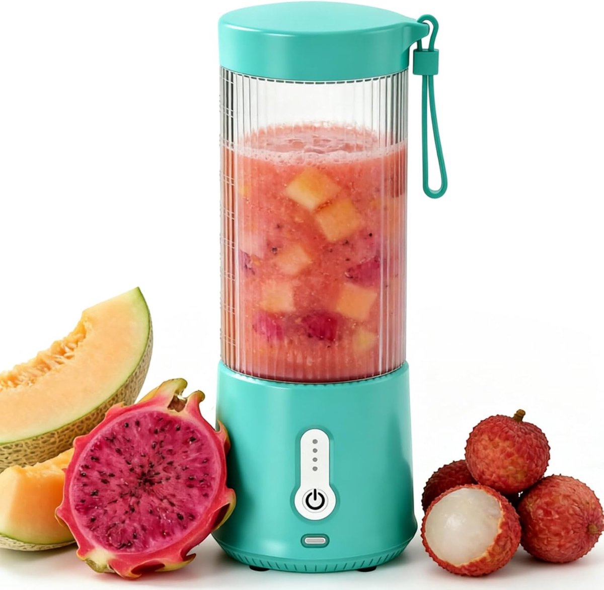 Draagbare mixer,draagbare blender,mini-mixer smoothiemaker,kleine sapcentrifuge,smoothiemaker, draadloos, USB-sapcentrifuge voor sportschool, kantoor, camping, 450 ml