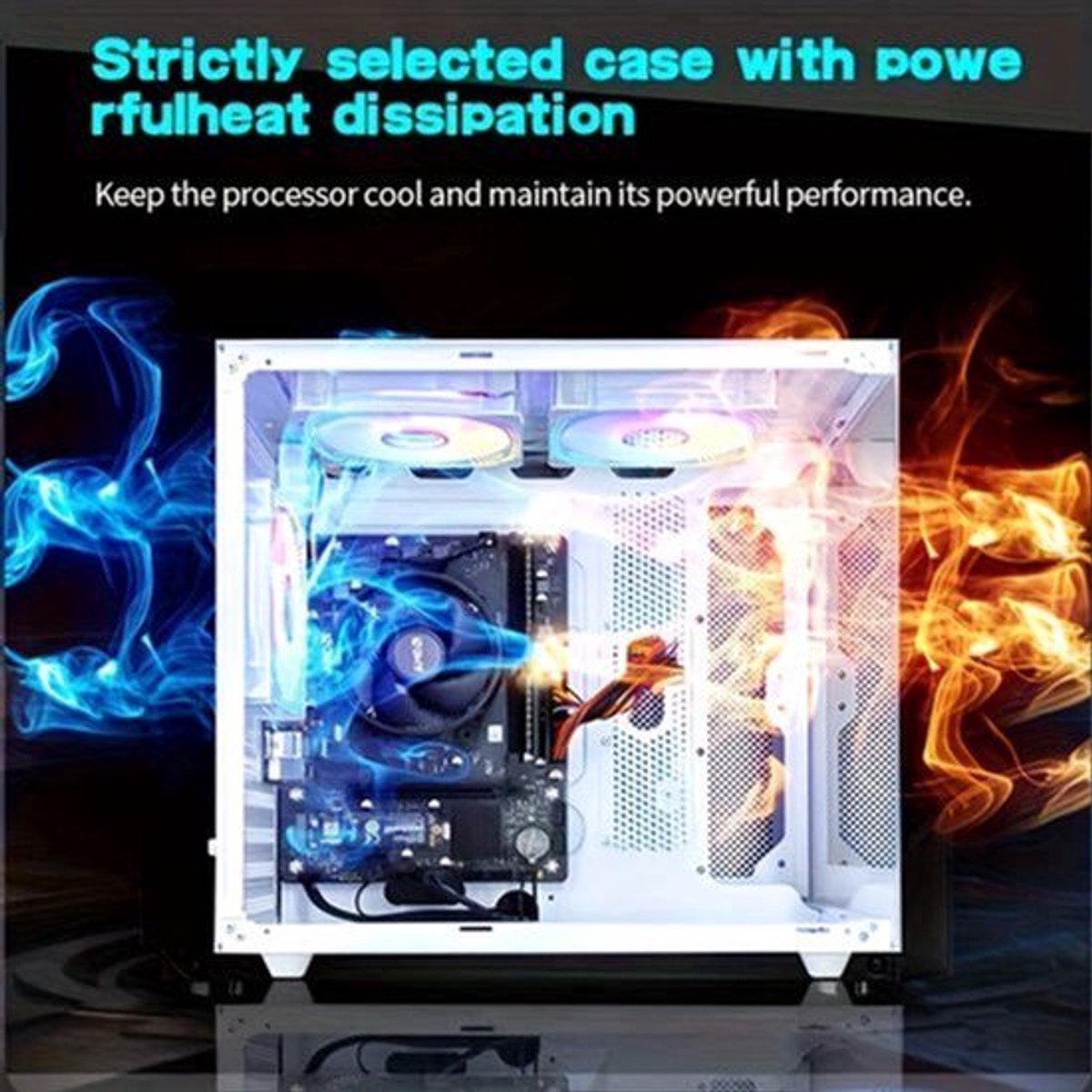 Gaming PC – Highperformance Pc – Gaming Computer – Compact Desktop – Moderne Desktop – AMD Ryzen 5 5600GT Processor – 16GB DDR4 RAM & 1000GB NVMe SSD