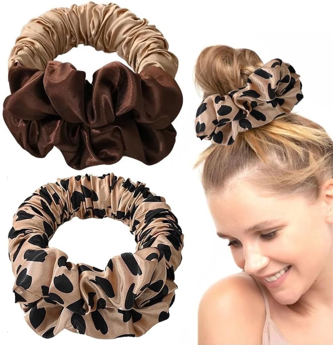 Zachte Slapende Krulrollers voor Medium en Lang Haar - 2 Stuks, Ideaal voor Krullen en Haarstyling