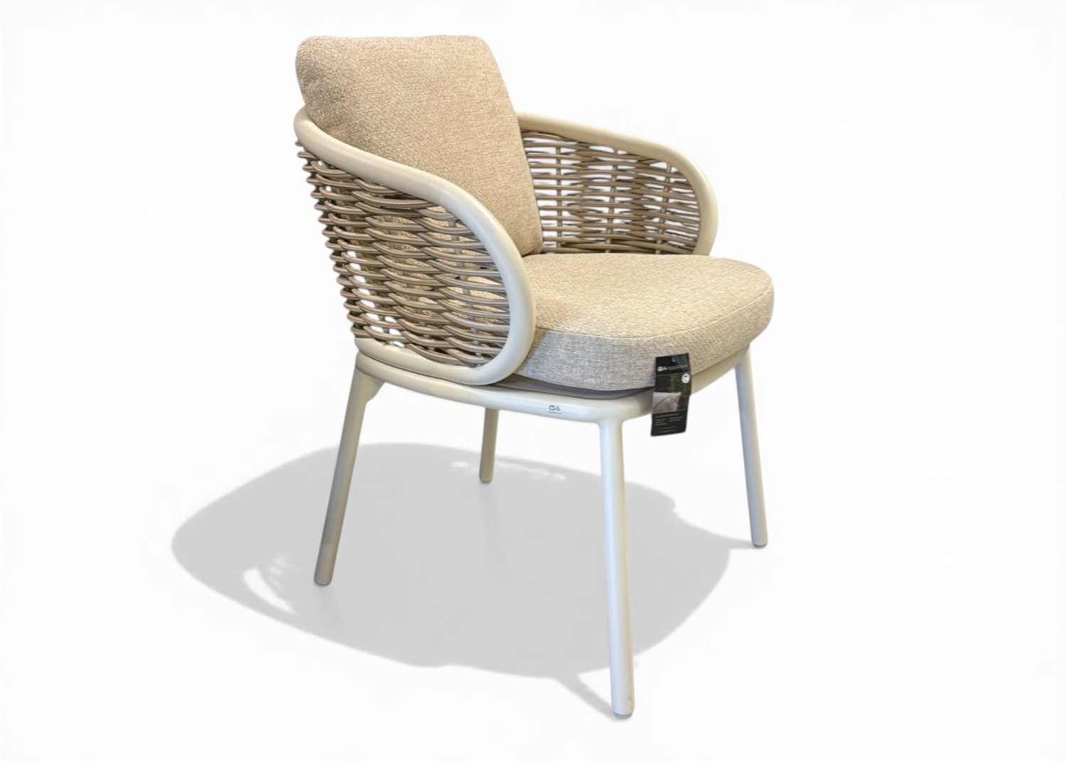 Apple Bee Pine Key Chaise de jardin Dining - Oyster