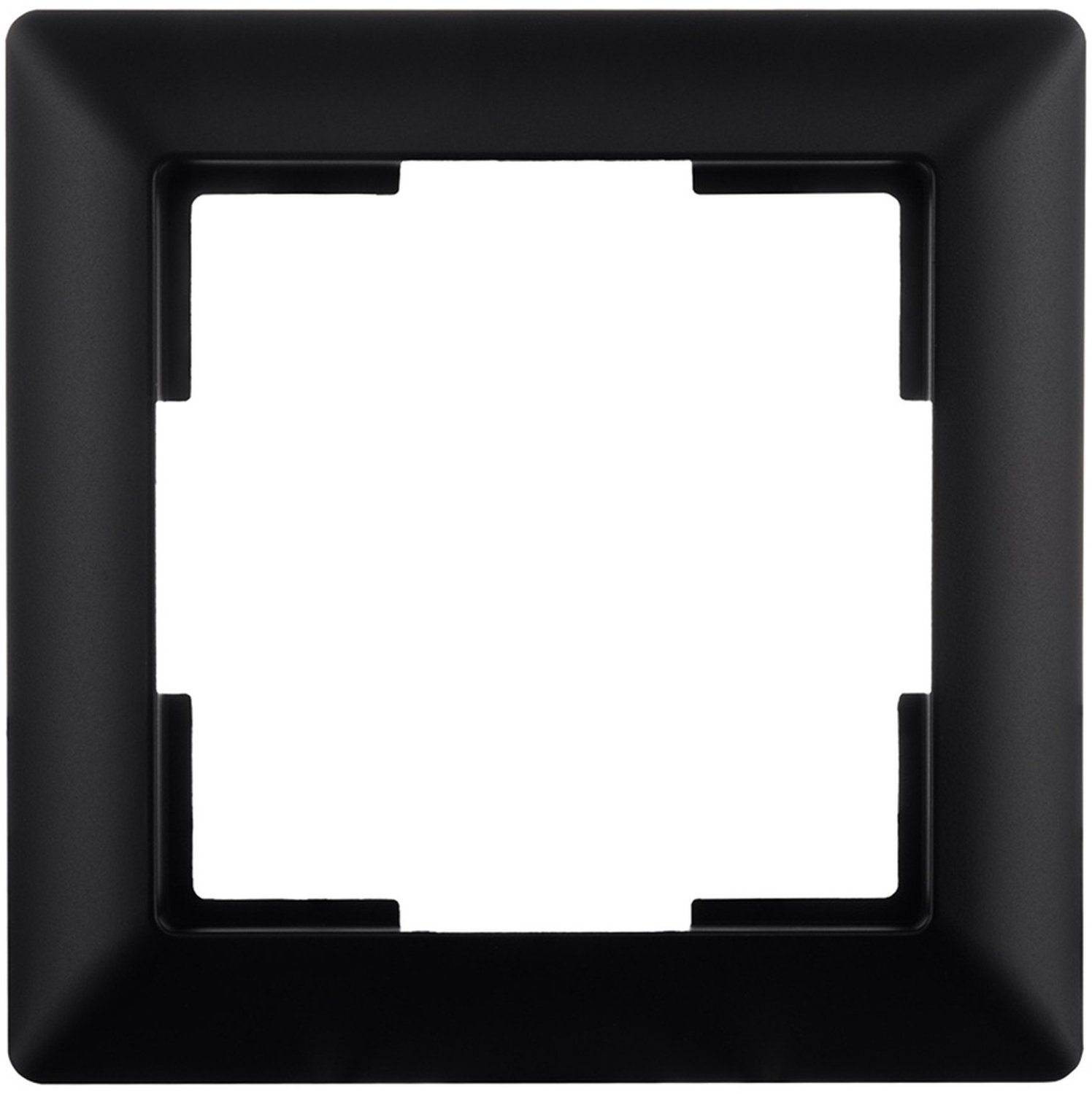 ION Industries - Afdekraam - J1- 1-voudig - verticaal/horizontaal - 80 x 80 x 11 mm - Mat Zwart