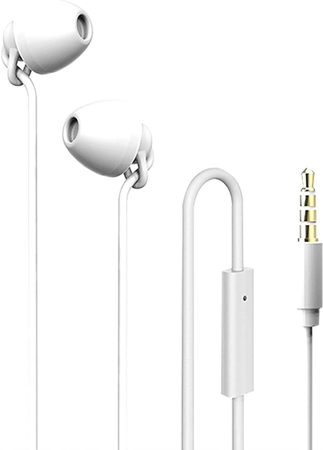 Slaapkoptelefoon - Wit - In-ear - Zachte Siliconen Ruisonderdrukkende Oordopjes - Voor Slapen en Ontspanning