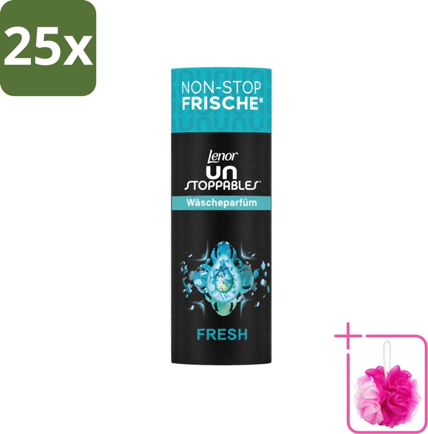 25 x Lenor – Geurbooster – Fresh – 12 Wasbeurten – 160 g - Bulkverpakking - Geurbooster - Douchemop - Wasgeur