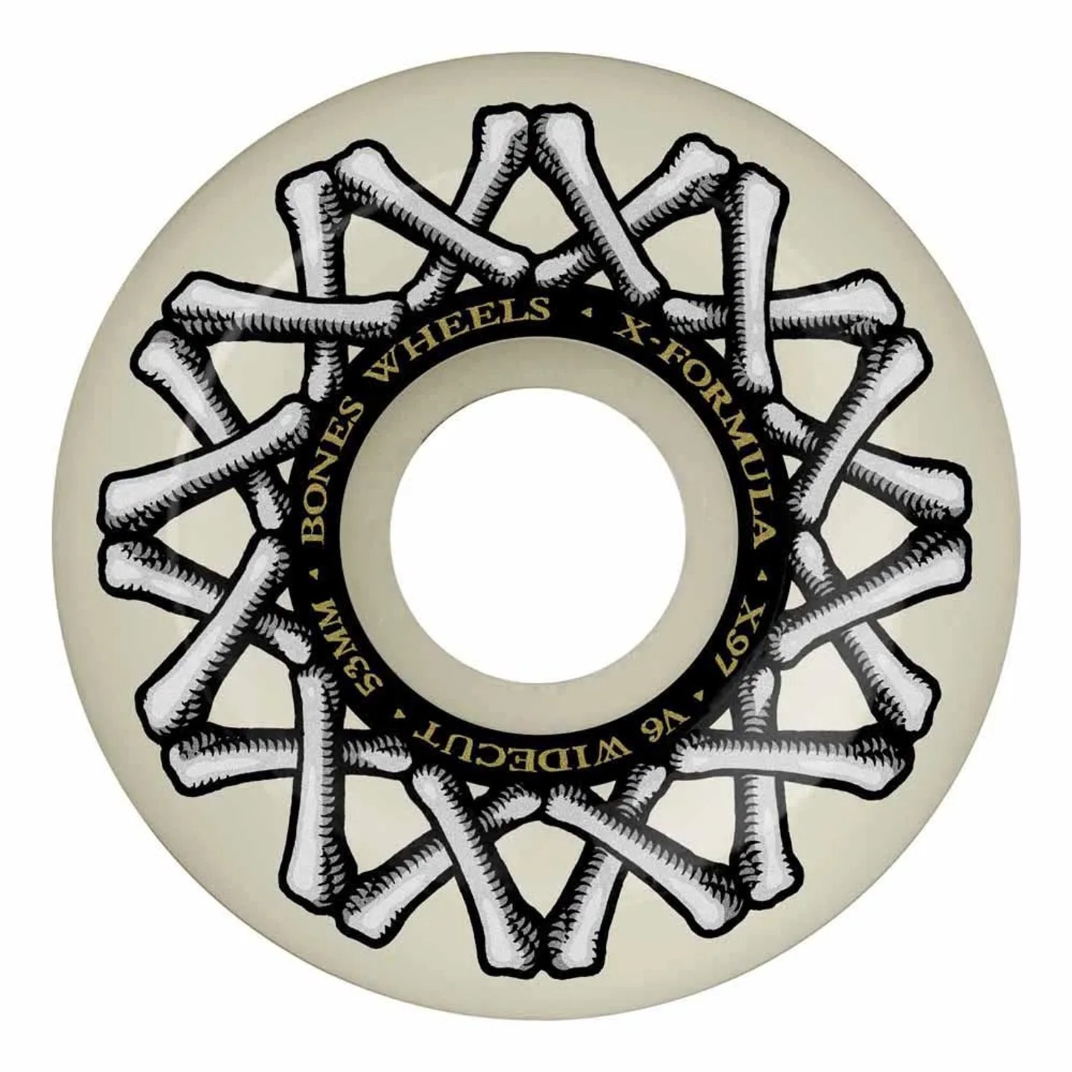 Bones V6 X-formula Wiel Zilver 53 mm/97A