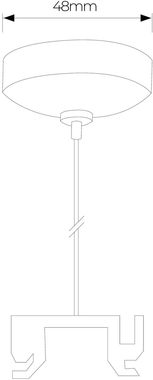 Track 3 ophangstel voor railverlichting, 5 meter lang, kleur wit, op maat te knippen voor spanningsrail