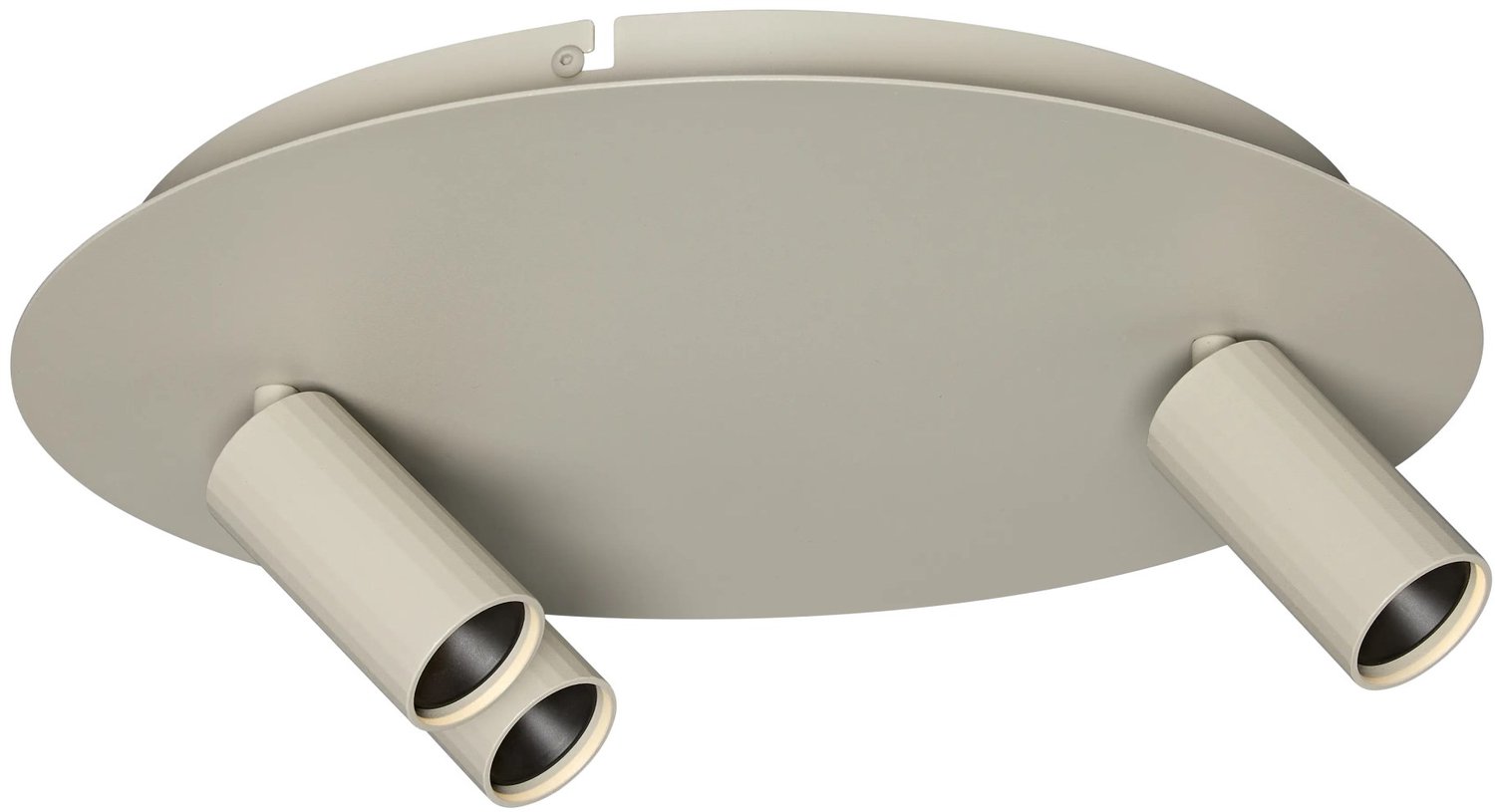 ORYX ronde plafondlamp met 3 lichtpunten in beige, uit de Deco-collectie.