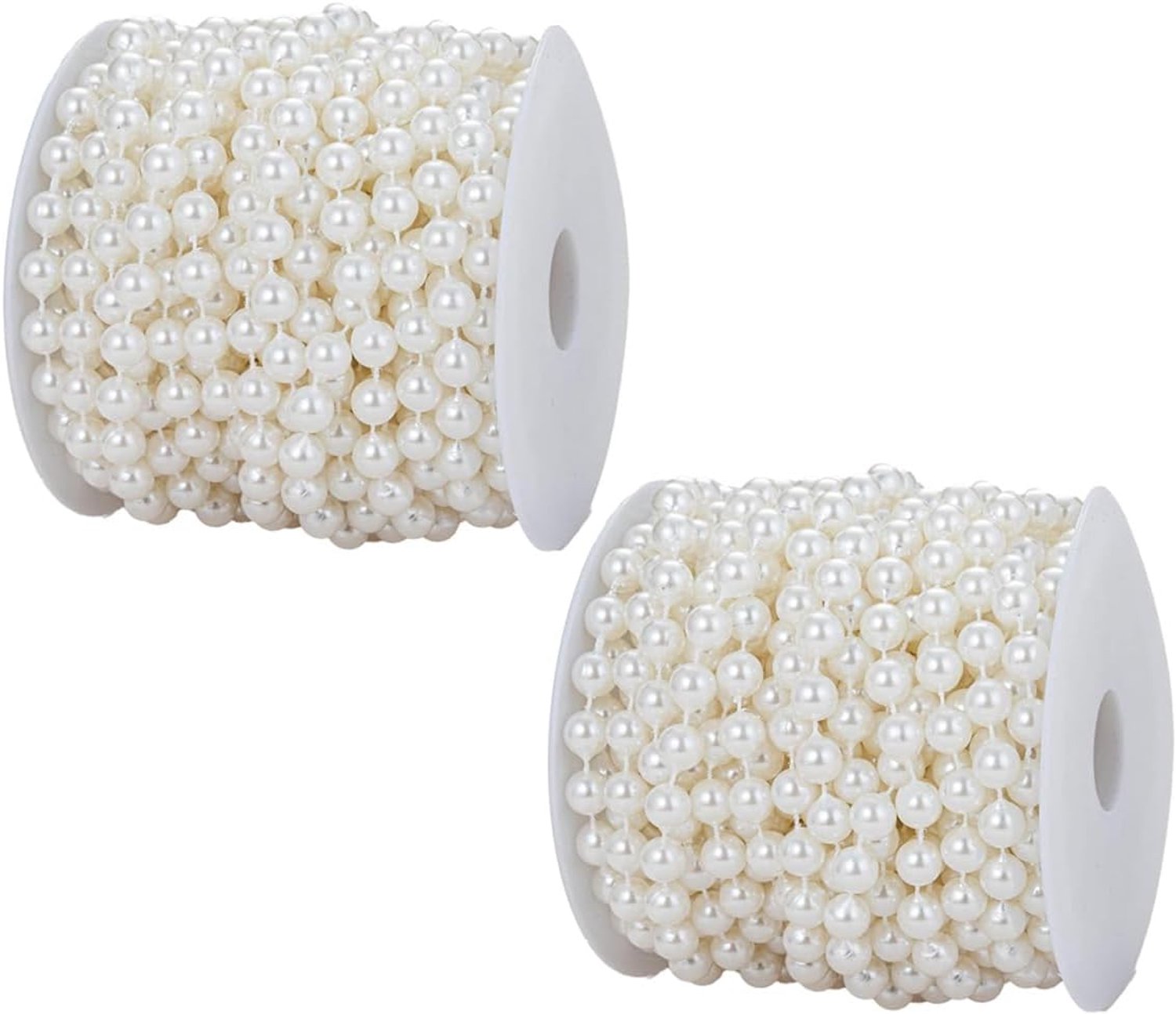 Kerstdecoratie Bead Garland 2 Rollen 10m - Kunstparels - Perfect voor Kerstboomdecoratie - ServiceTopper