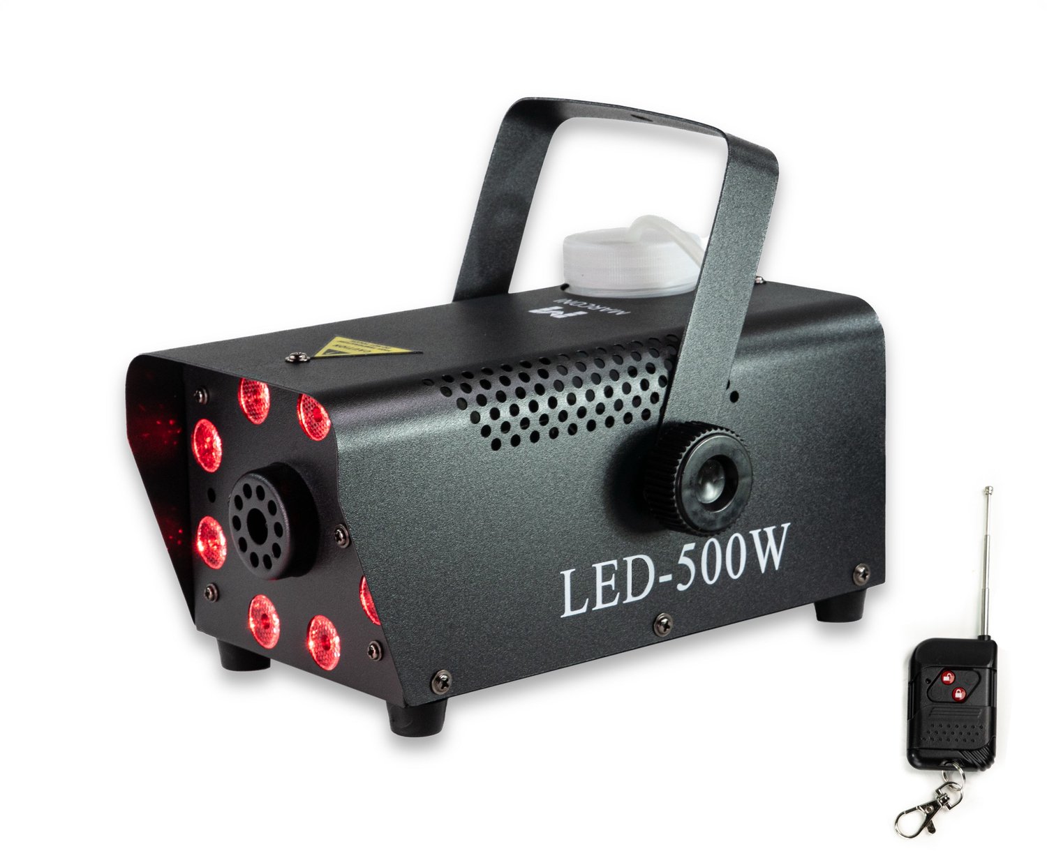Marconi F500RGB Rookmachine - Party Rookmachine - RGB LED Lichteffect - 500 Watt - Compact - Zwart