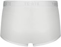Achterkant van een witte Ten Cate slip met elastische tailleband met het merk Ten Cate.