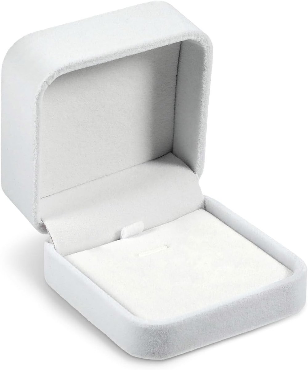 Elegante Velours Sieradenbox voor Kettingen - Grote Vierkante Opbergdoos voor Trouwerij, Verjaardag en Valentijnsdag - Perfecte Sieradenopslag en Organisatie