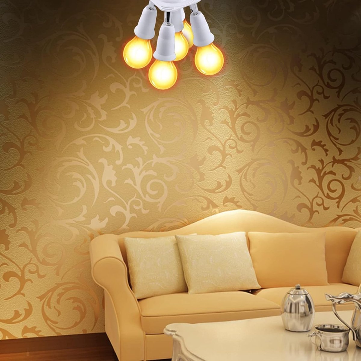 Verstelbare E27 Lampenadapter, 3/4/5 in 1 Licht Socket Splitter voor Woonkamer en Slaapkamer, Multilamp Converter