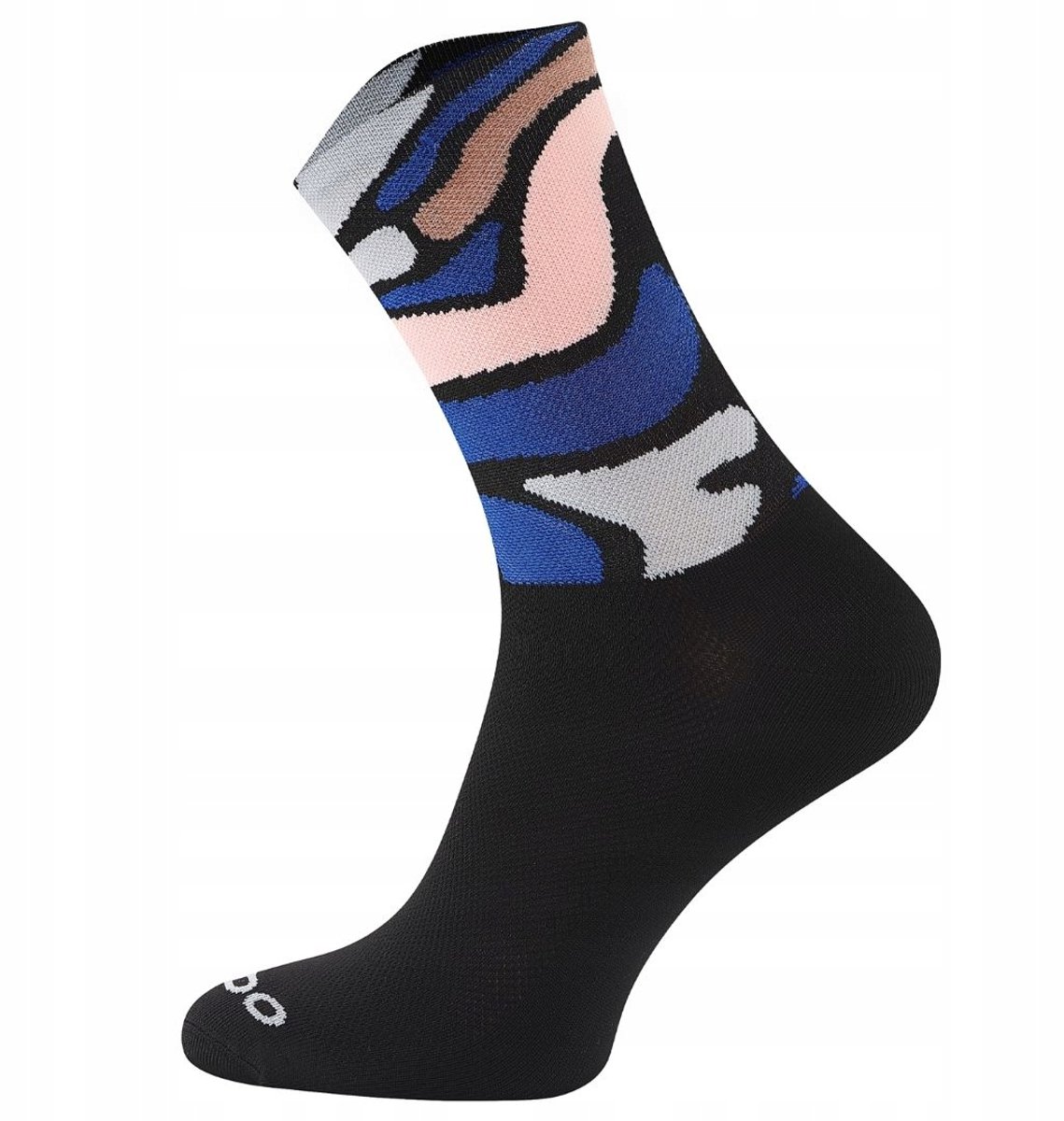 Todo Cycling Pro Fiets sokken afwisselend Mozaïek -Ecru 39-42 Marineblauw