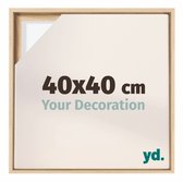 yd, Baklijst 40x40 cm Beuken - Lijst voor Canvasdoek - MDF Lyon