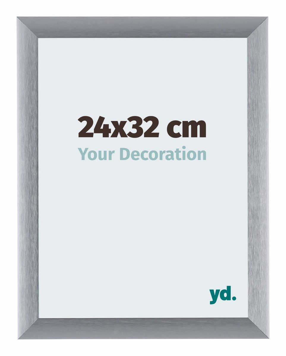 yd. Your Decoration - Fotolijst 24x32 cm - Aluminium - Zilver Geborsteld - Tucson