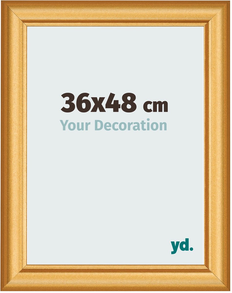 yd. Your Decoration - Fotolijst 36x48 cm - MDF - Goud Mat - Lazio