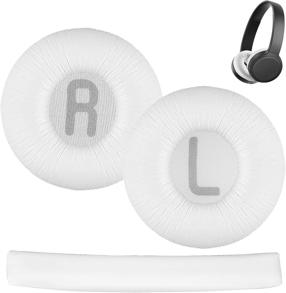 Vervangende oorkussens en hoofdband voor JBL Tune600, T500BT, T450, T450BT en JR300BT - Geheugenfoam, ergonomisch ontwerp en eenvoudige installatie