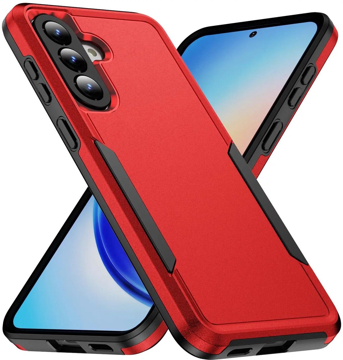 Back Cover Geschikt voor Samsung Galaxy A57 | Rugged Hoesje | Beschermhoes | Schokbestendige Hardcase | Shockproof | Tegen Vallen | Rood