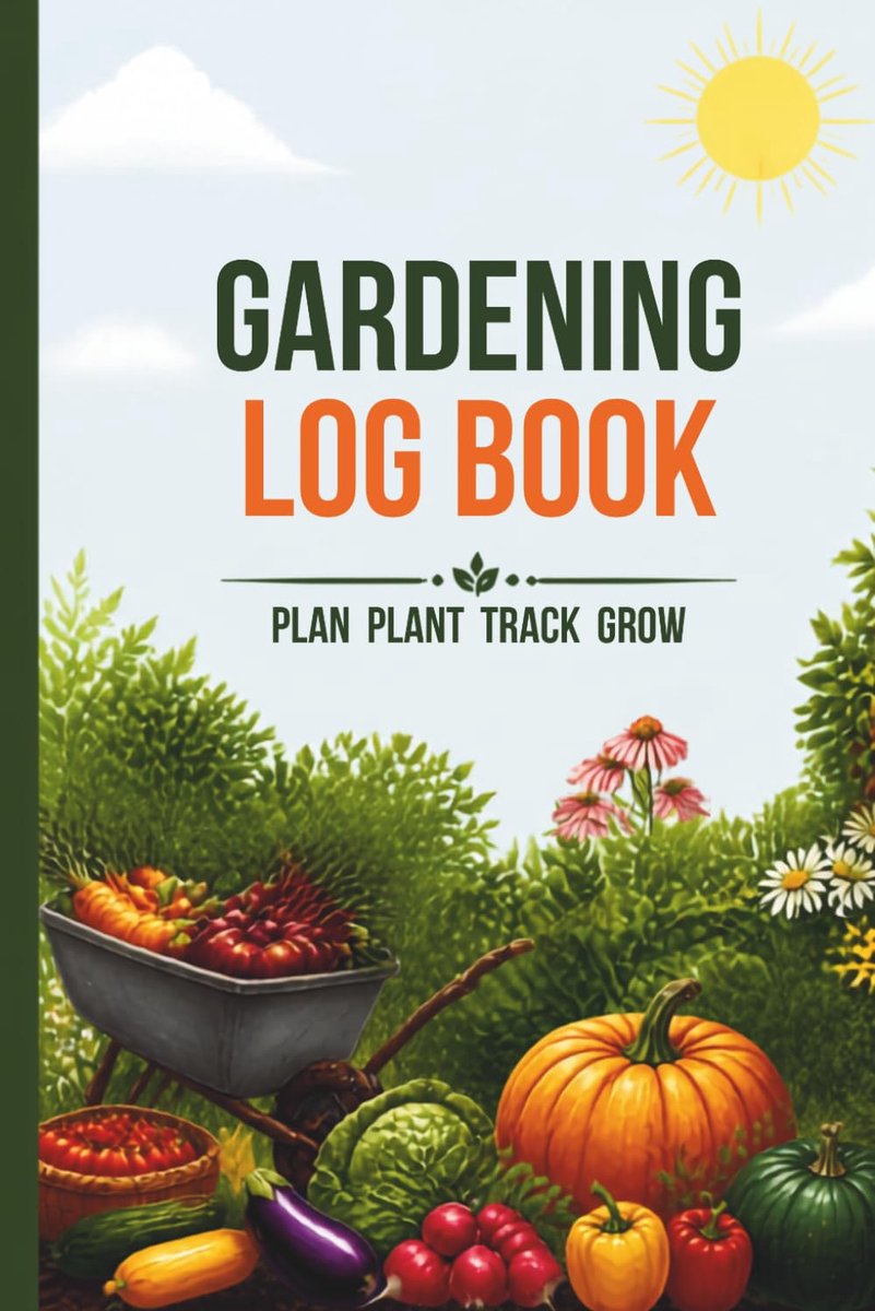 Gardening Log Book - Keep Track of Your Live Plants Indoors and Outdoors (6" x 9" - ShopVlot
